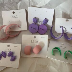 Colorful Earrings Set posts 925 strling